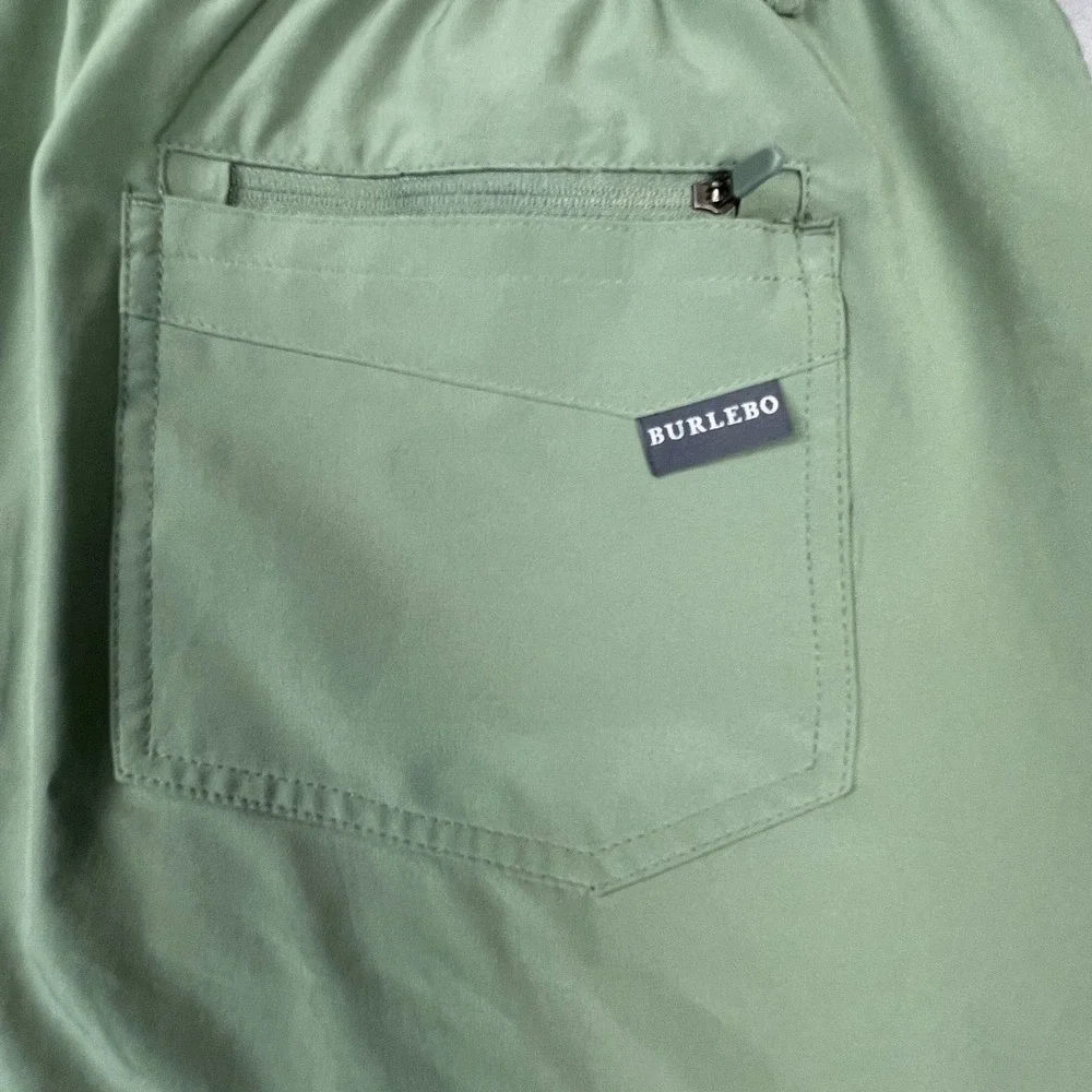 Burlebo Performance Shorts Mens XL Green Fishing Hiking Outdoor Everyday Sporty